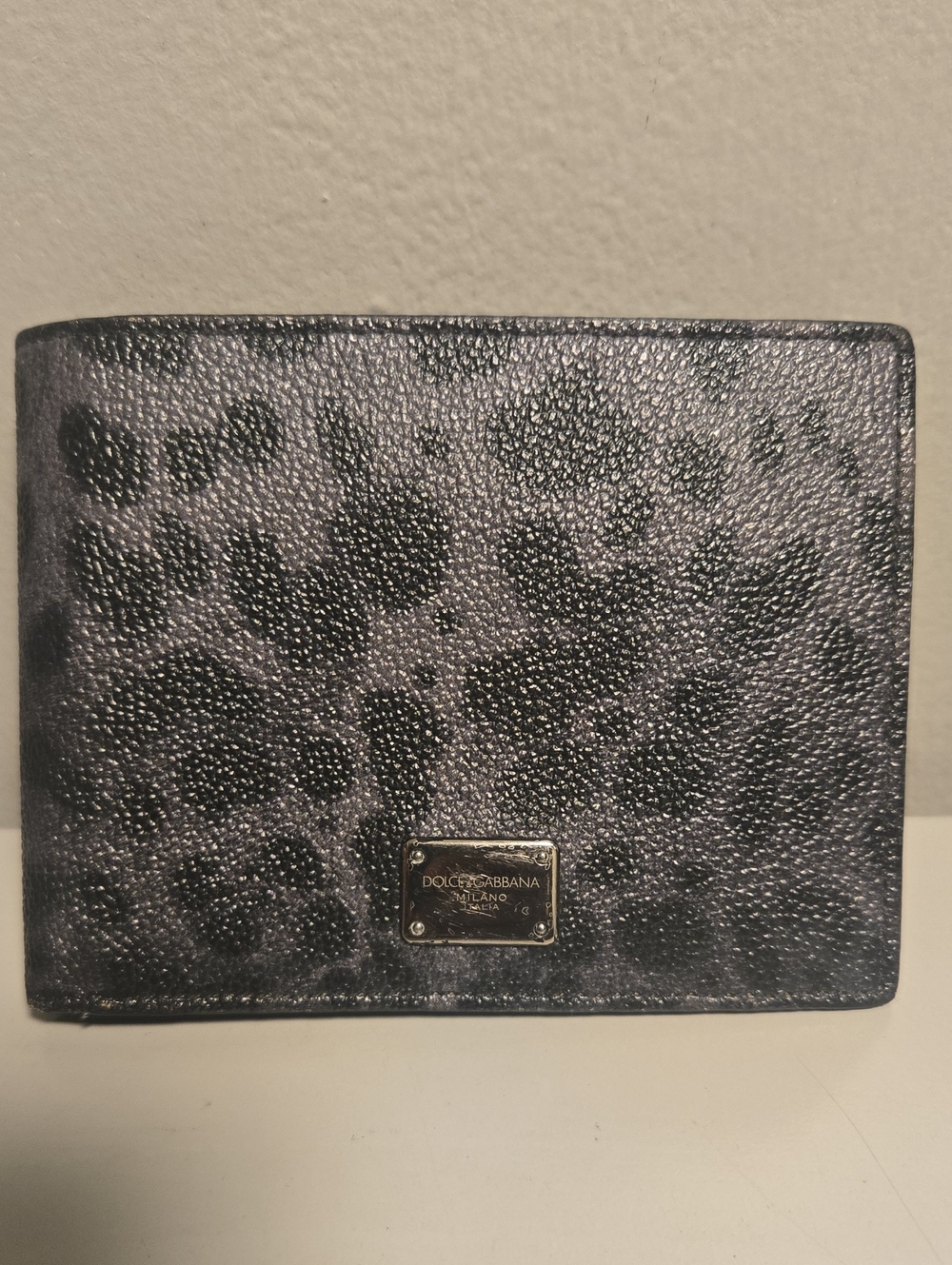 Dolce & Gabbana Leopard Print Bifold Wallet